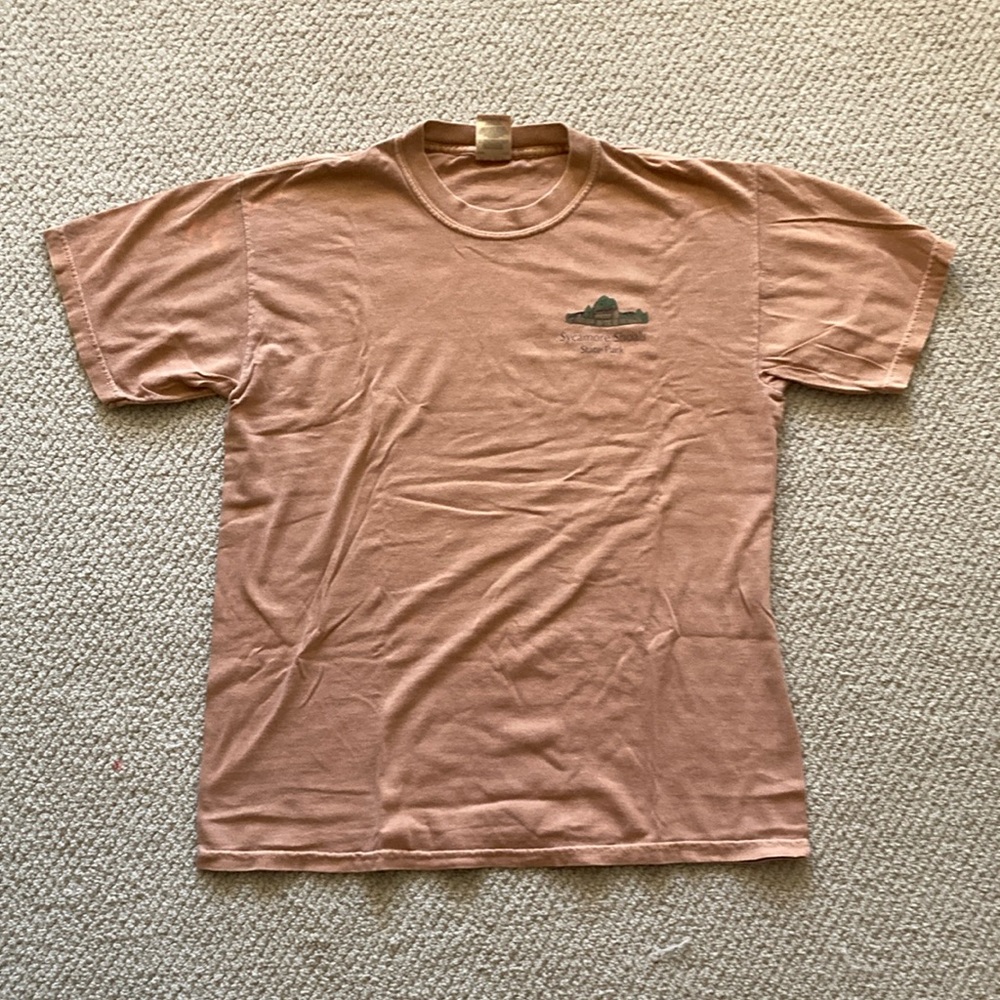 Gildan Heavy Cotton Vintage Sycamore Shoals State Park Brown T-Shirt Size Medium